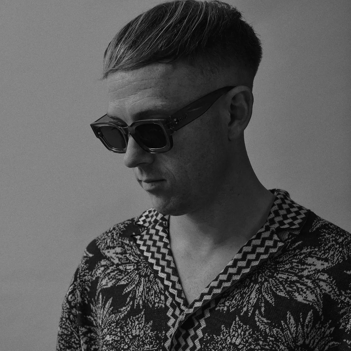 Matt Hydes, photographed in monochrome